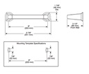 Delta 77208-BL 8" Towel Bar