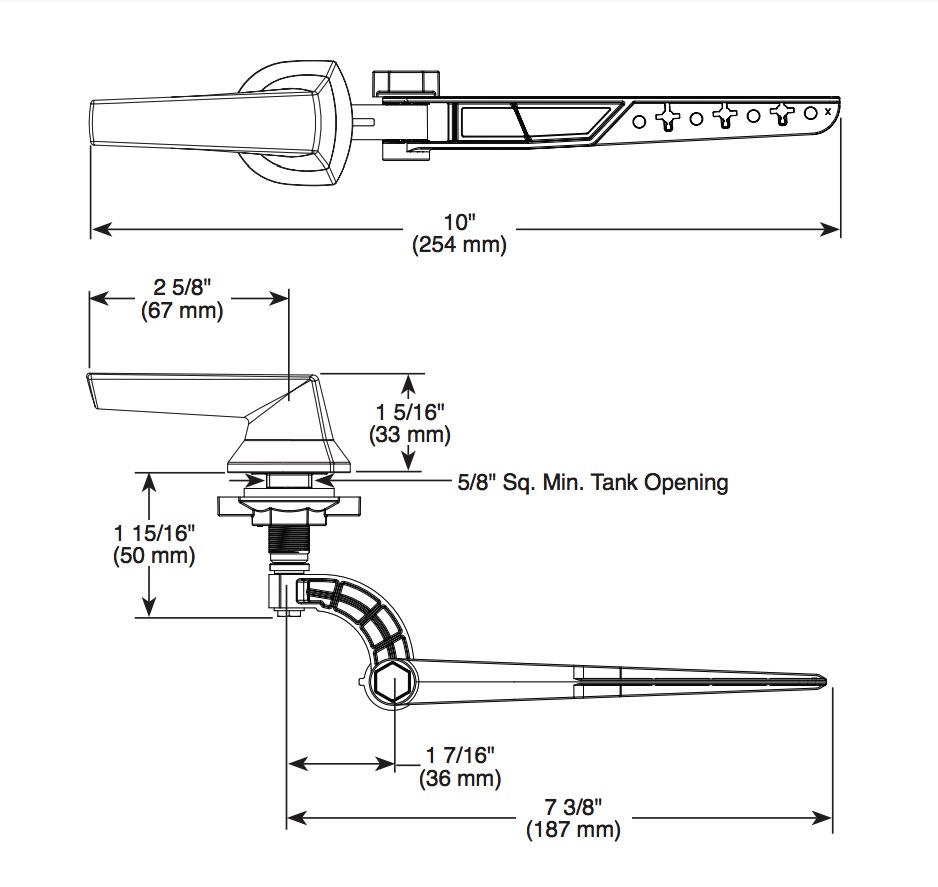 Delta 77260-BL Tank Lever