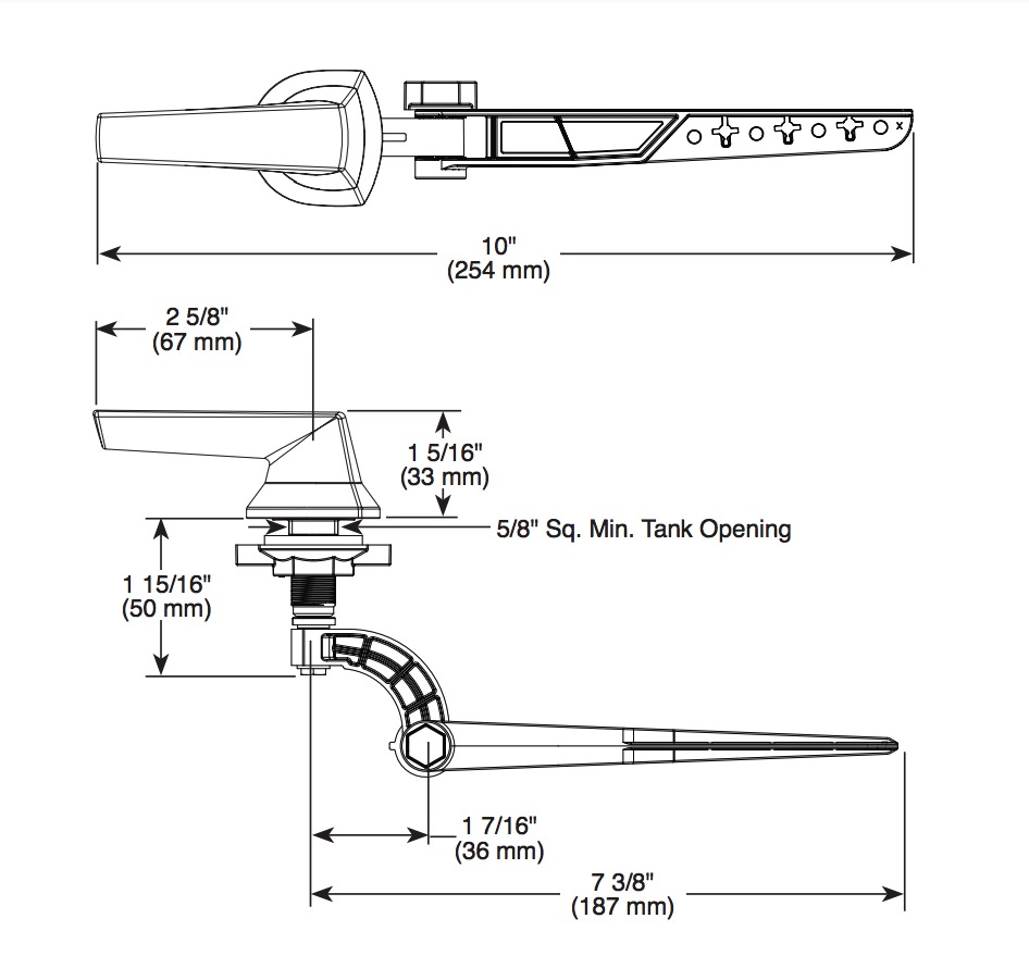 Delta 77260-SS Tank Lever