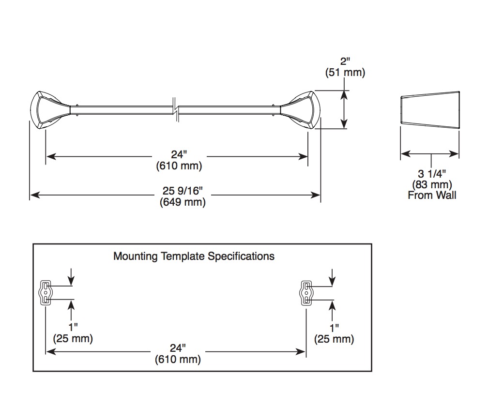Delta 774240 Zura 24" Towel Bar 