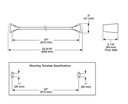 Delta 774240-CZ Zura 24" Towel Bar 