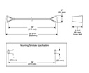 Delta 774240-SS Zura 24" Towel Bar 