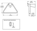 Delta 77446-BL Zura Triangular Towel Holder 