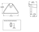 Delta 77446-CZ Zura Triangular Towel Holder 