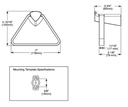 Delta 77446-SS Zura Triangular Towel Holder 