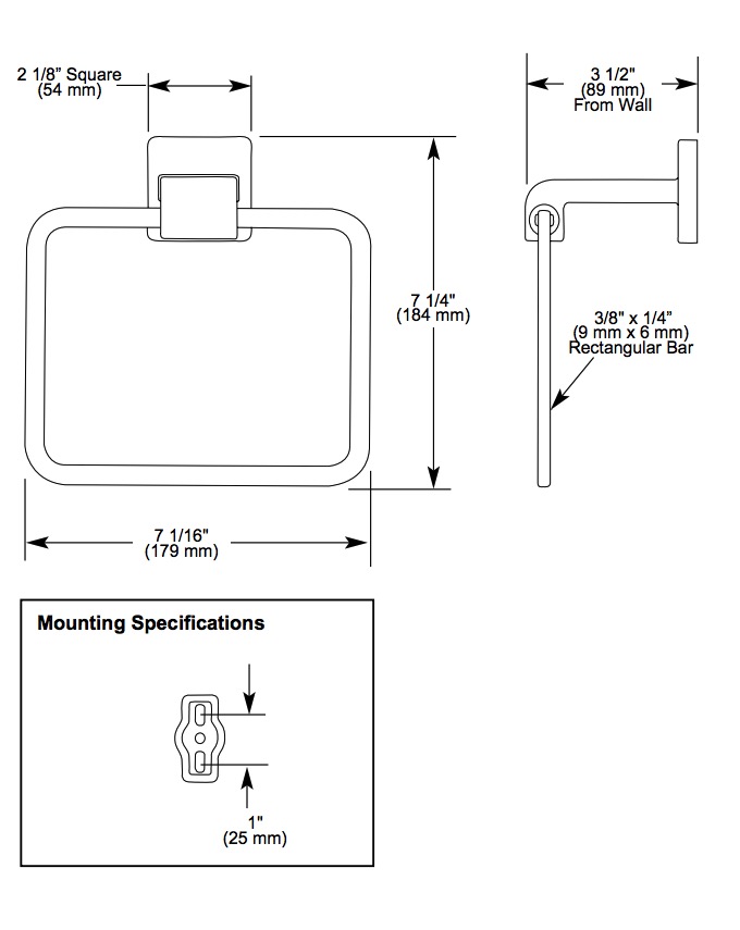 Delta 77546-SS Arzo Towel Ring 