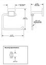 Delta 77550-BL Ara Toilet Tissue Holder 