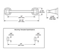 Delta 77618 Stryke 18" Towel Bar 