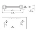 Delta 77624 Stryke 24" Towel Bar 