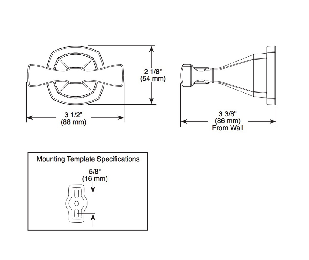 Delta 77638 Stryke Double Robe Hook 