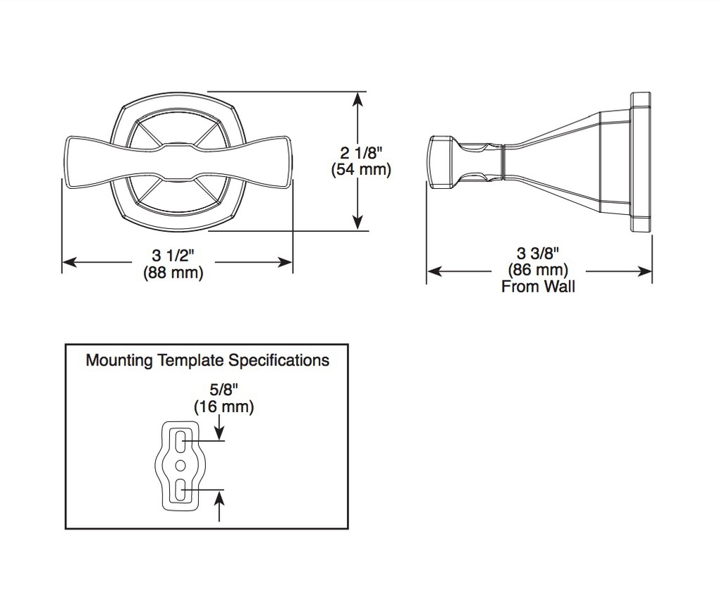 Delta 77638-CZ Stryke Double Robe Hook 
