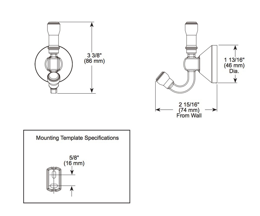 Delta 78435-SS Double Robe Hook