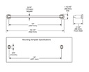 Delta 78918-CZ Tetra 18" Towel Bar