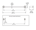 Delta 78924 Tetra 24" Towel Bar