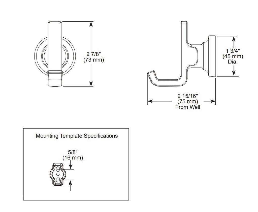 Delta 78935 Tetra Robe Hook