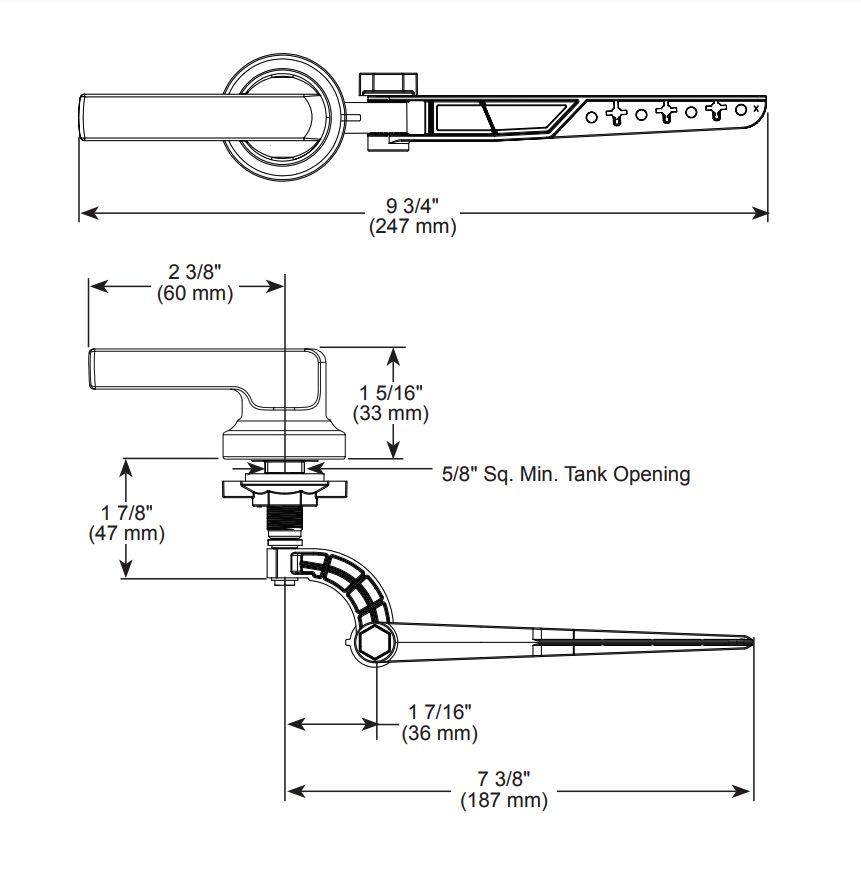 Delta 78960 Tetra Tank Lever