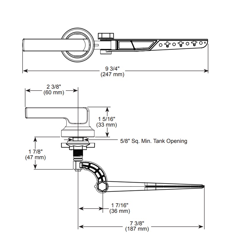 Delta 78960-BL Tetra Tank Lever