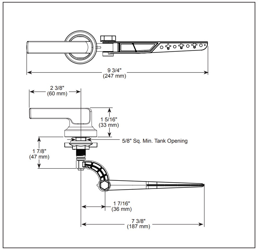 Delta 78960-SS Tetra Tank Lever