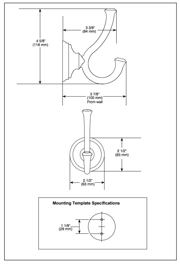 Delta 79735-CZ Cassidy Robe Hook Single 