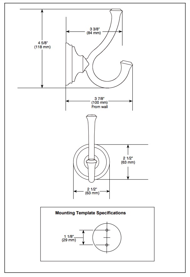 Delta 79735-SS Cassidy Robe Hook Single 