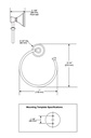 Delta 79746 Cassidy Towel Holder 