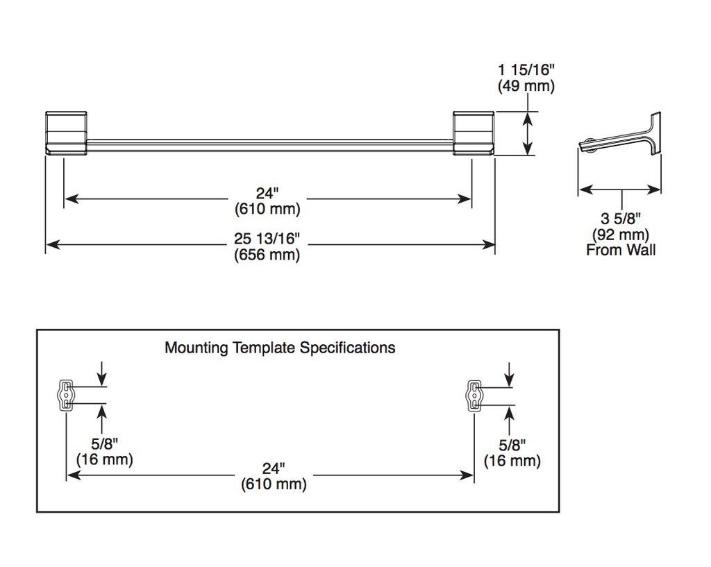 Delta 79924-SS Pivotal 24" Towel Bar 