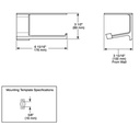 Delta 79956-BL Pivotal Tissue Holder With Shelf 