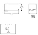 Delta 79956-SS Pivotal Tissue Holder With Shelf 