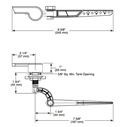 Delta 79960-SS Pivotal Universal Tank Lever 