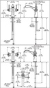 Delta 856-GS-DST Dorval Single Hole Monoblock Bathroom Faucet 