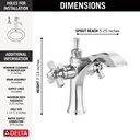 Delta 857-DST Dorval Single Hole Monoblock Bathroom Faucet 