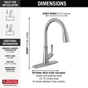 Delta 9110-AR-DST Westville Pull-Down Kitchen 1L
