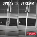 Delta 9110-AR-DST Westville Pull-Down Kitchen 1L