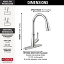 Delta 9110-DST Westville Pull-Down Kitchen 1L