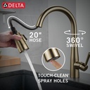 Delta 9113-CZ-DST Single Handle Pull-Down Kitchen Faucet Cz