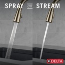 Delta 9113-CZ-DST Single Handle Pull-Down Kitchen Faucet Cz