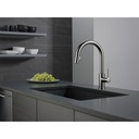 Delta 9159-KS-DST Trinsic Single Handle Pull-Down Kitchen Faucet Black Stainless