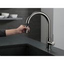 Delta 9159-KS-DST Trinsic Single Handle Pull-Down Kitchen Faucet Black Stainless
