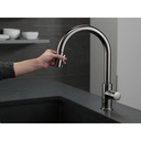Delta 9159-KS-DST Trinsic Single Handle Pull-Down Kitchen Faucet Black Stainless