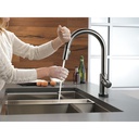 Delta 9159T-KS-DST Trinsic Single Handle Pull-Down Kitchen Faucet Featuring Touch2O(R) 