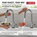 Delta 9159TL-AR-DST Pulldown Touchless Kitchen Faucet Arctic Stainless
