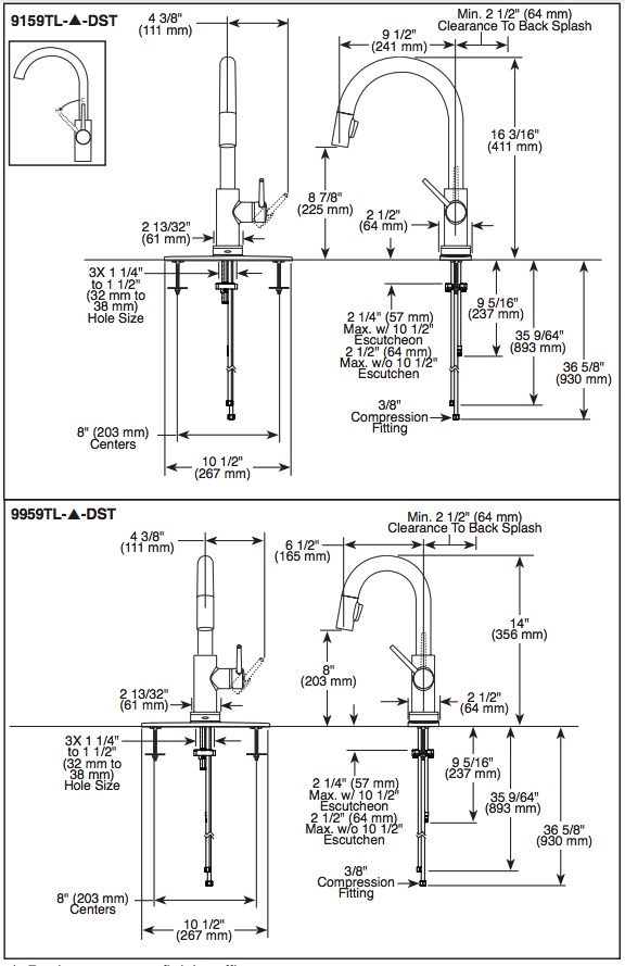 Delta 9159TL-BL-DST Pulldown Touchless Kitchen Faucet Matte Black