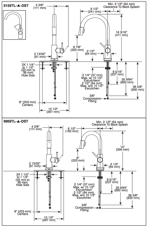 Delta 9159TL-CZ-DST Pulldown Touchless Kitchen Faucet Champagne Bronze