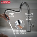 Delta 9159TLV-AR-DST Pulldown Touchless Voiceiq Kitchen Faucet Arctic Stainless