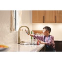 Delta 9159TLV-CZ-DST Pulldown Touchless Voiceiq Kitchen Faucet Matte Black