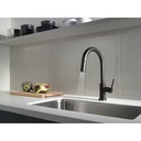 Delta 9159TV-BL-DST Trinsic Voiceiq Single-Handle Pull-Down Kitchen Faucet Touch2O Matte Black
