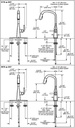 Delta 9176-BL-DST Single Handle Pull Down Kitchen Faucet
