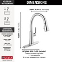 Delta 9179-DST Coranto Single Handle Pull-Down Shieldspray 