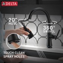 Delta 9179T-BL-DST Coranto Single Handle Pull-Down Touch And Shieldspray 
