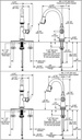 Delta 9179T-BL-DST Coranto Single Handle Pull-Down Touch And Shieldspray 
